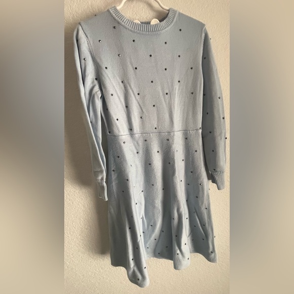 Light Blue Sweater Dress - Picture 1 of 4